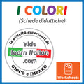 I Colori - Italian Coloring Worksheets
