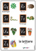 Italian Alphabet Q to Z Poster